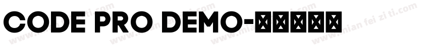 Code Pro Demo字体转换